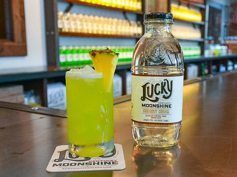 Kentucky Coconut Lucky Moonshine Cocktail