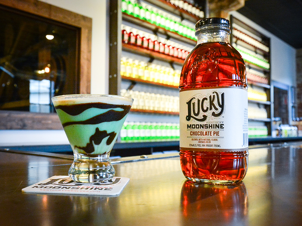 Lucky Kentucky Moonshine - Sweet Jane mint chocolate cocktail