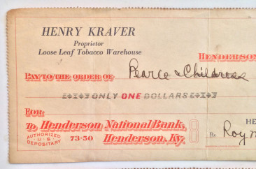 Henry Kraver, proprietor of Loose Leaf Tobacco Warehouse
