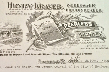 Henry Kraver official letterhead, circa 1904