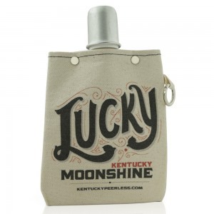 Lucky Kentucky Moonshine Canvas Flask
