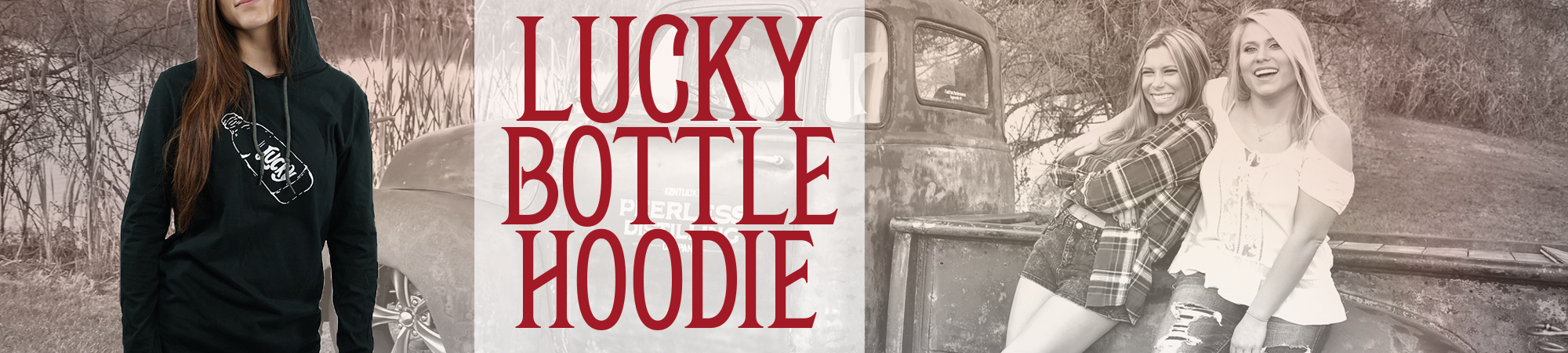 Lucky Kentucky Moonshine Bottle Hoodie